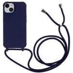 For iPhone 14 6.1 inch Integrated Soft TPU Case Drop-proof Protective Cover with Lanyard