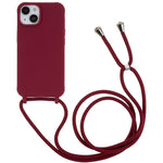 For iPhone 14 6.1 inch Integrated Soft TPU Case Drop-proof Protective Cover with Lanyard