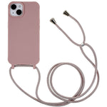 For iPhone 14 6.1 inch Integrated Soft TPU Case Drop-proof Protective Cover with Lanyard