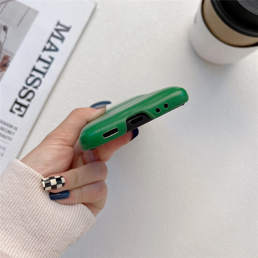 Til Samsung Galaxy Z Flip3 5G Blødt letvægts cover i dunjakkestil PU-læderbelagt PC Stødsikkert beskyttende etui