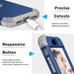 For iPhone 7 / 8 / SE (2020) / SE (2022) 3-in-1 Mobile Phone Case Fall Proof Silicone + PC Thickened Corner Hybrid Cover