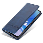 AZNS Full Protection PU Leather Case for Oppo A97 5G Magnetic Closure Wallet Stand Case Anti-scratch Flip Cover