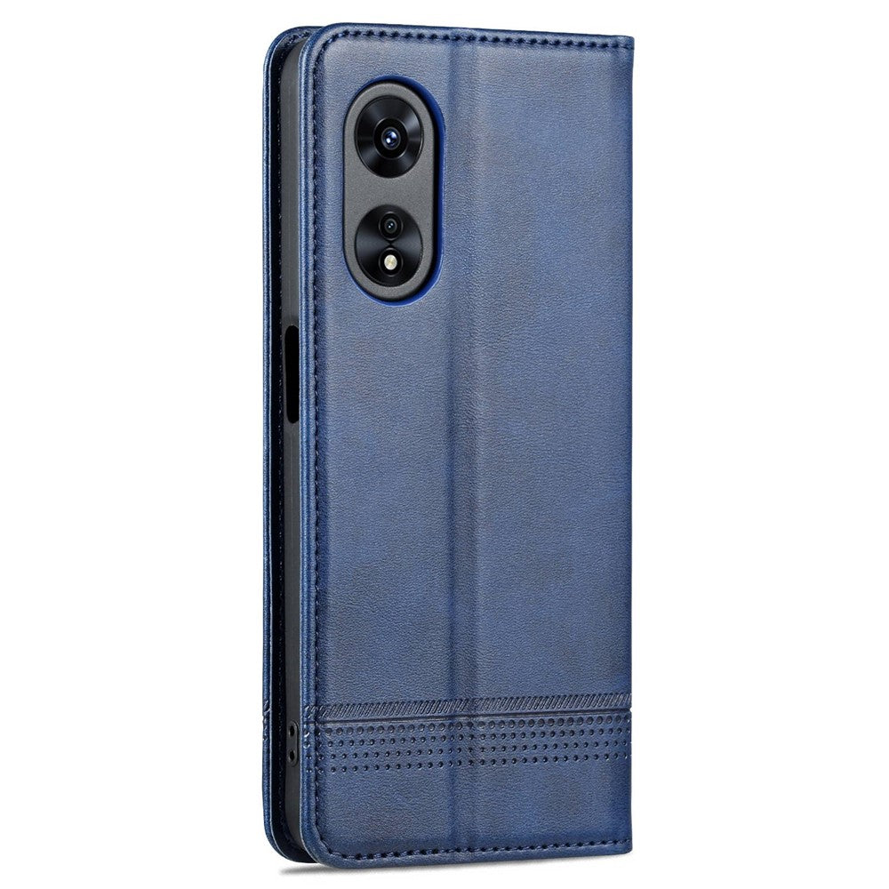 AZNS Full Protection PU Leather Case for Oppo A97 5G Magnetic Closure Wallet Stand Case Anti-scratch Flip Cover