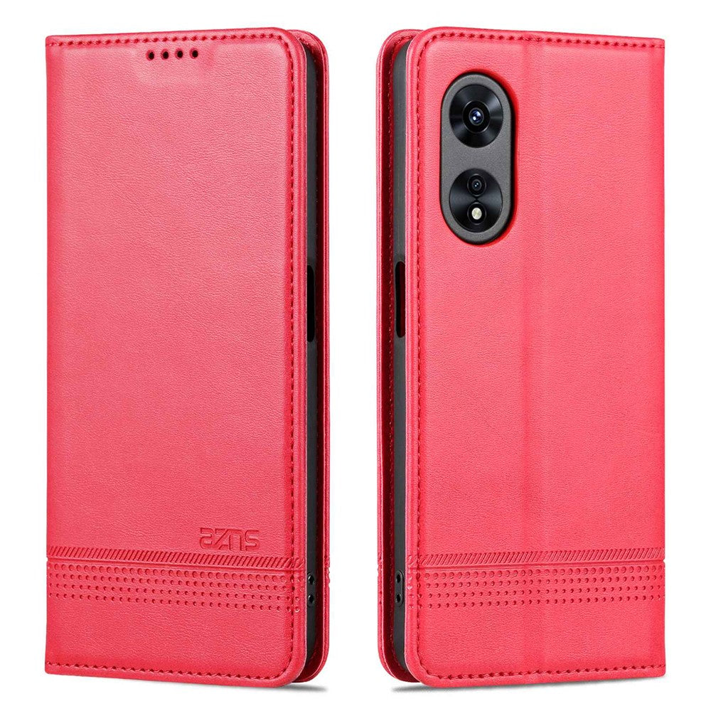 AZNS Full Protection PU Leather Case for Oppo A97 5G Magnetic Closure Wallet Stand Case Anti-scratch Flip Cover