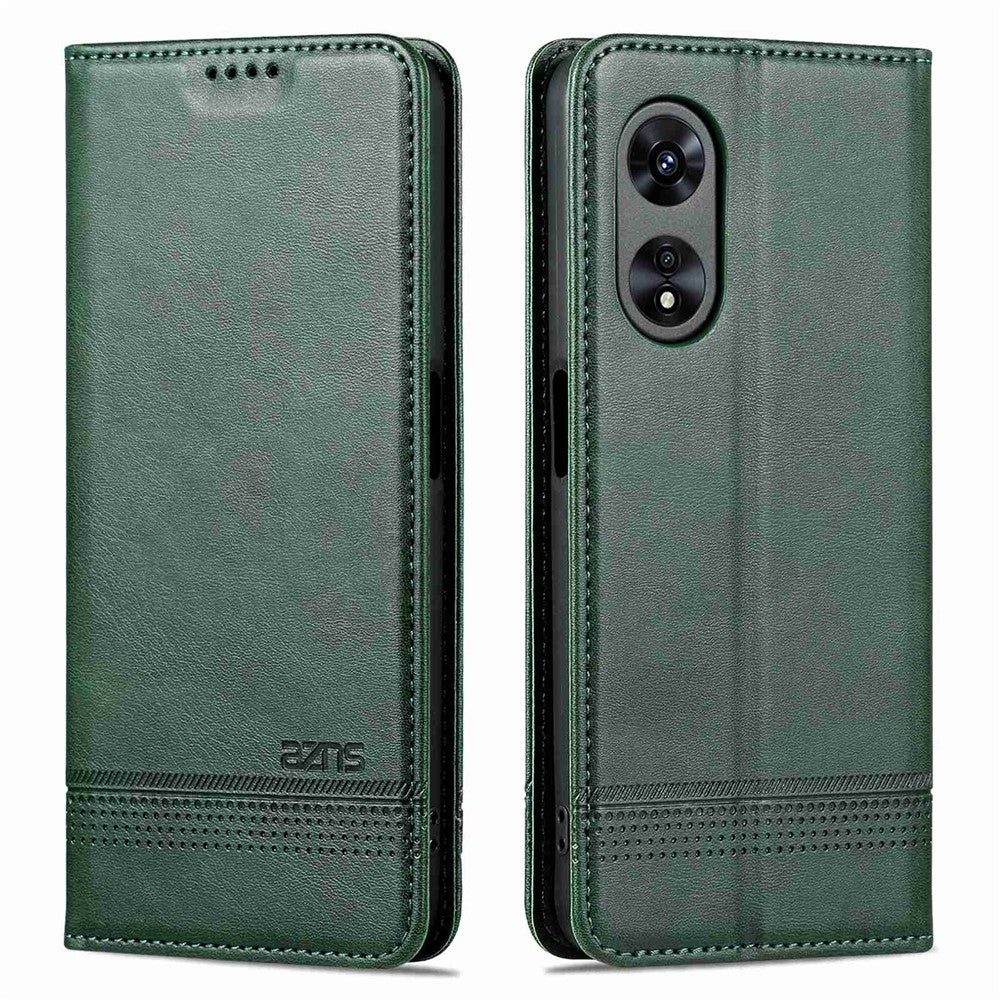 AZNS Full Protection PU Leather Case for Oppo A97 5G Magnetic Closure Wallet Stand Case Anti-scratch Flip Cover