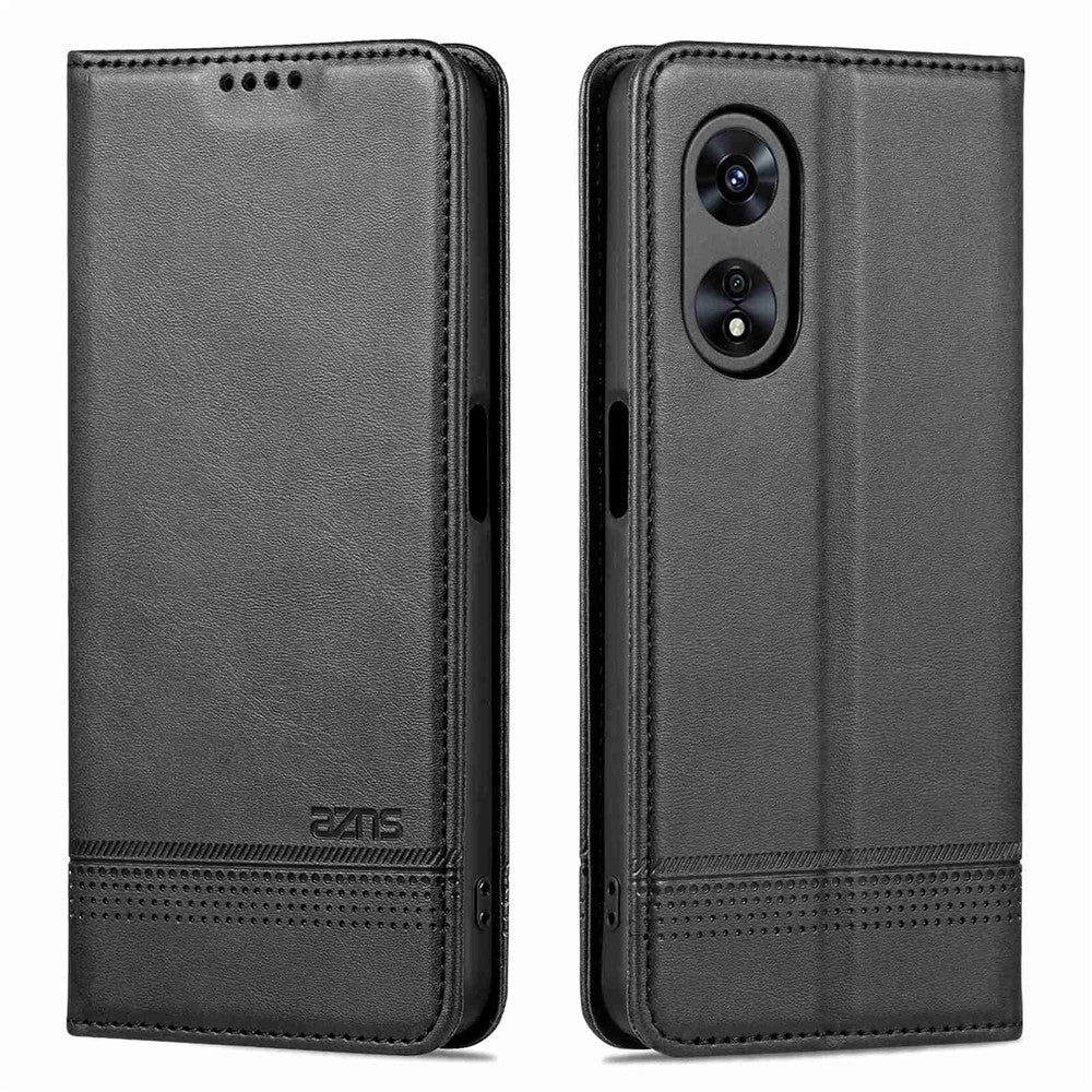 AZNS Full Protection PU Leather Case for Oppo A97 5G Magnetic Closure Wallet Stand Case Anti-scratch Flip Cover