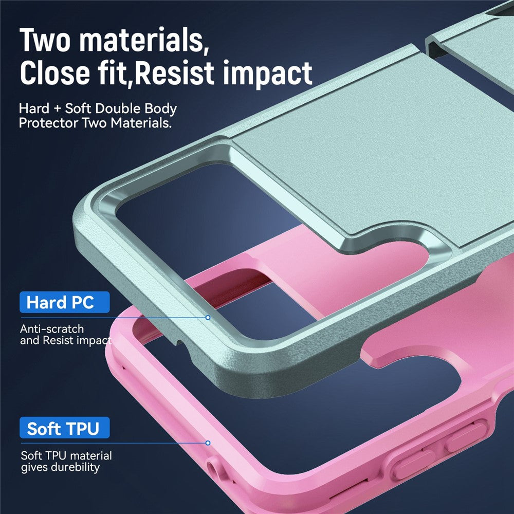 Stødsikkert Cover til Samsung Galaxy Z Flip4 5G, PC + TPU Telefoncover Anti-fald Slim Cover