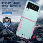 Stødsikkert Cover til Samsung Galaxy Z Flip4 5G, PC + TPU Telefoncover Anti-fald Slim Cover