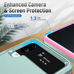 Stødsikkert Cover til Samsung Galaxy Z Flip4 5G, PC + TPU Telefoncover Anti-fald Slim Cover