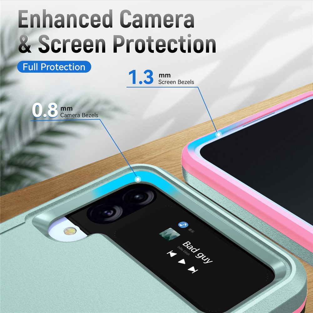 Stødsikkert Cover til Samsung Galaxy Z Flip4 5G, PC + TPU Telefoncover Anti-fald Slim Cover