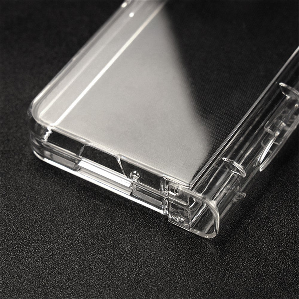 For Samsung Galaxy Z Fold4 5G Transparent Folding Phone Case Wear-resistant Anti-fall Cover with Pen Holder