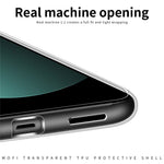 MOFI Transparent mobilskal För Xiaomi 12X 5G / 12 5G / 12S 5G, Mjukt TPU Reptåligt Mobilmobil Baksida som Gulnar Av