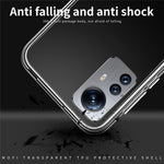 MOFI Transparent mobilskal För Xiaomi 12X 5G / 12 5G / 12S 5G, Mjukt TPU Reptåligt Mobilmobil Baksida som Gulnar Av