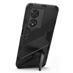 For Oppo A97 5G Hybrid TPU + PC Phone Case Drop Resistant Kickstand Feature Back Cover