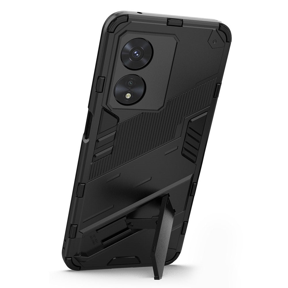 For Oppo A97 5G Hybrid TPU + PC Phone Case Drop Resistant Kickstand Feature Back Cover