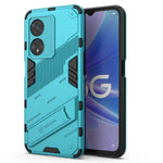 For Oppo A97 5G Hybrid TPU + PC Phone Case Drop Resistant Kickstand Feature Back Cover