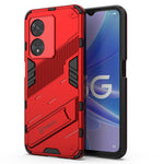 For Oppo A97 5G Hybrid TPU + PC Phone Case Drop Resistant Kickstand Feature Back Cover