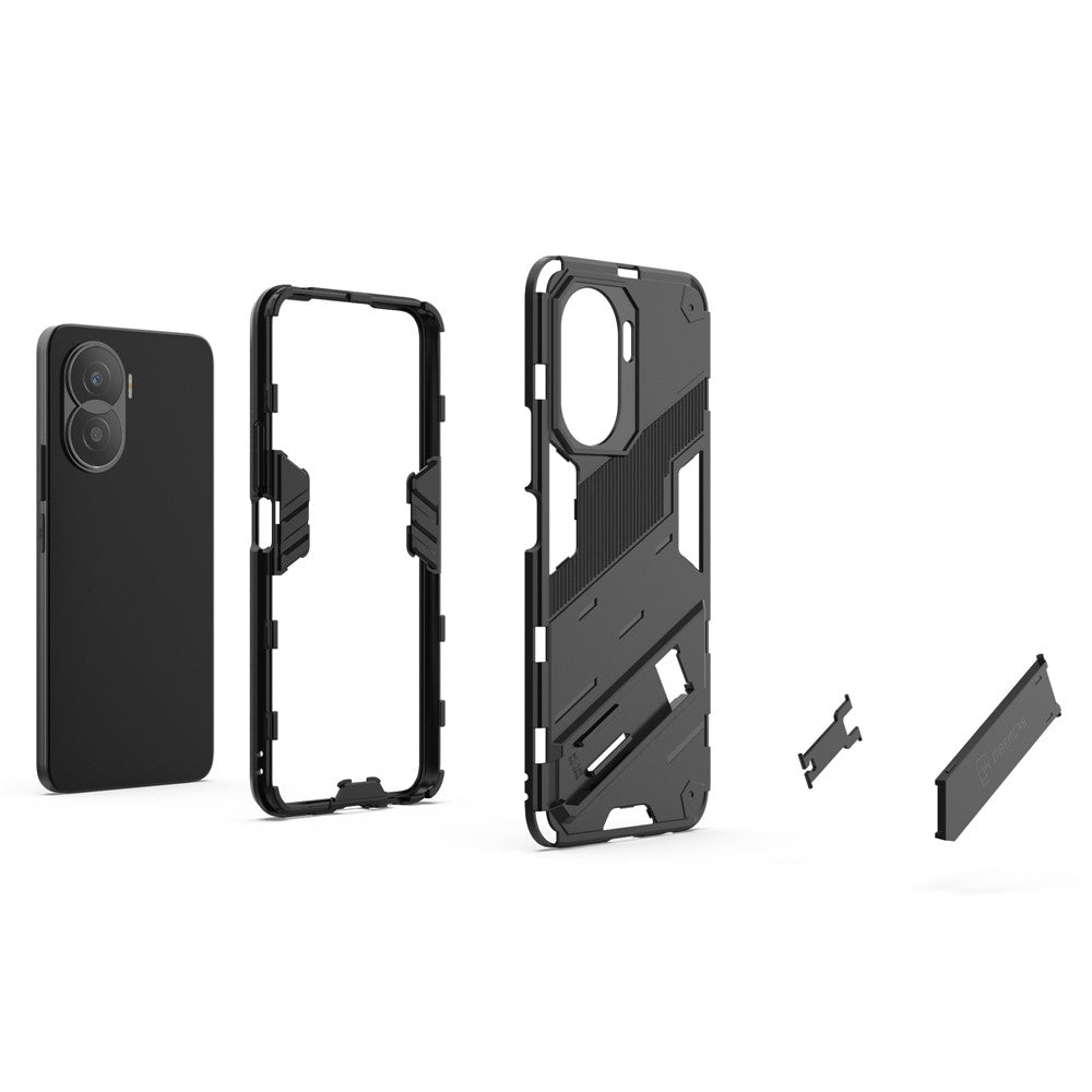 For Honor X40i 5G Shock Absorbing Hybrid TPU + PC Phone Case Kickstand Feature Back Cover