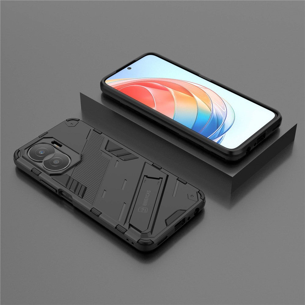 For Honor X40i 5G Shock Absorbing Hybrid TPU + PC Phone Case Kickstand Feature Back Cover