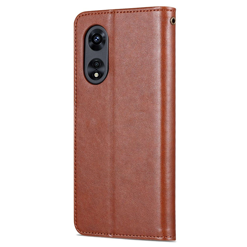 AZNS Fallskyddande Flip-plånboksfodral för Oppo A97 5G, Fullt Skyddande PU-lädermobilskal med Justerbart Stativ