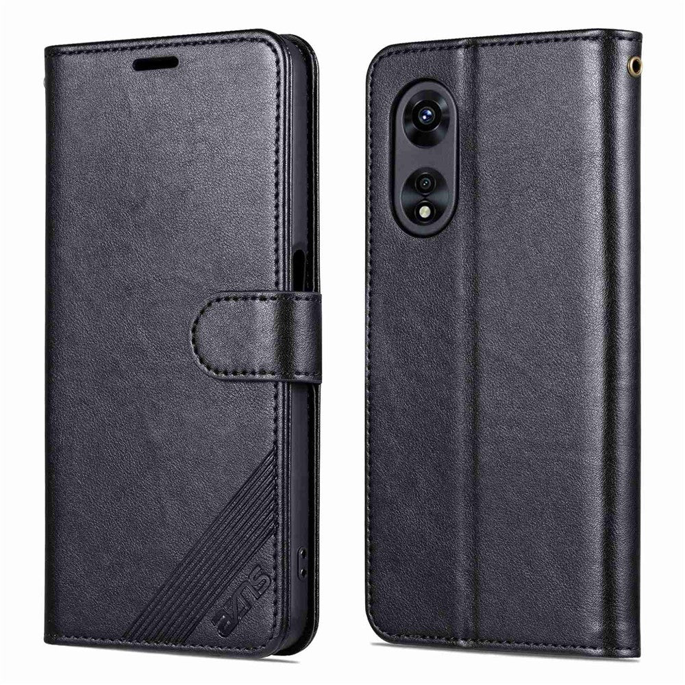 AZNS Fallskyddande Flip-plånboksfodral för Oppo A97 5G, Fullt Skyddande PU-lädermobilskal med Justerbart Stativ