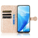 OnePlus Nord N200 5G Folio Flip Plånboksfodral Prickmönster Präglat PU-läder Stativ Välskyddat Fodral
