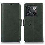 OnePlus 10T 5G / Ace Pro 5G Anti-kollision Magnetiskt Spänne Kohud Texturerat mobilfodral PU Läder Flipfodral Stativ