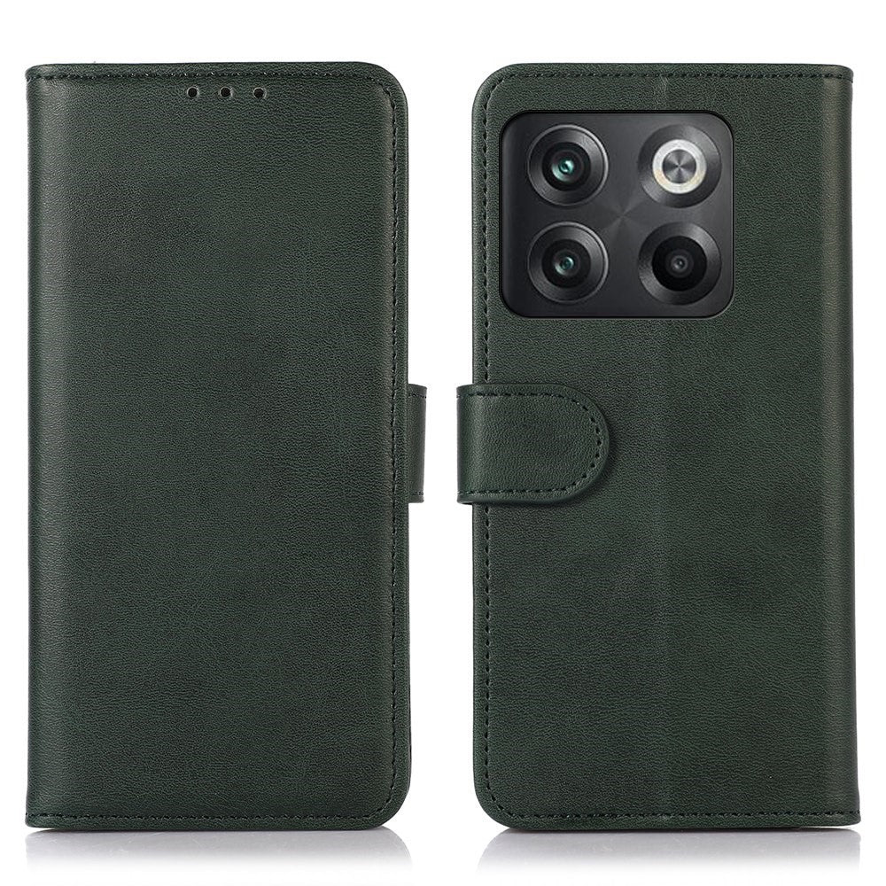 OnePlus 10T 5G / Ace Pro 5G Anti-kollision Magnetiskt Spänne Kohud Texturerat mobilfodral PU Läder Flipfodral Stativ