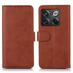 OnePlus 10T 5G / Ace Pro 5G Anti-kollision Magnetiskt Spänne Kohud Texturerat mobilfodral PU Läder Flipfodral Stativ