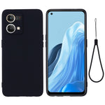 Liquid Silicone Phone Case for Oppo Reno7 4G / F21 Pro 4G, Thickening Design Soft Microfiber Lining Cushion Anti-Scratch Protective Cover