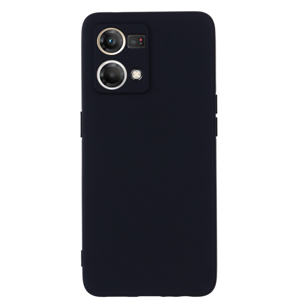 Liquid Silicone Phone Case for Oppo Reno7 4G / F21 Pro 4G, Thickening Design Soft Microfiber Lining Cushion Anti-Scratch Protective Cover