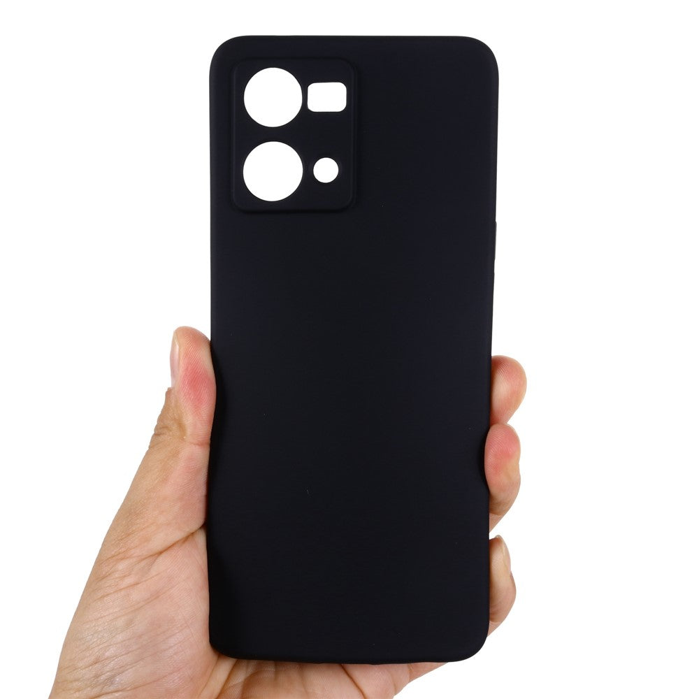 Liquid Silicone Phone Case for Oppo Reno7 4G / F21 Pro 4G, Thickening Design Soft Microfiber Lining Cushion Anti-Scratch Protective Cover