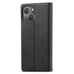 LC.IMEEKE For iPhone 14 Plus PU Leather Wallet Folio Flip Case Magnetic Auto-absorbed Stand Cover
