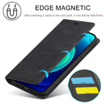 LC.IMEEKE For iPhone 14 Plus PU Leather Wallet Folio Flip Case Magnetic Auto-absorbed Stand Cover