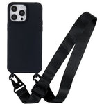 Til iPhone 14 Pro 6,1 tommer Anti-ridse Mat Overflade TPU Telefoncover Anti-fald Beskyttende Skal + Bred Strop