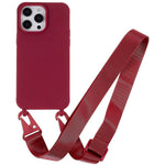 Til iPhone 14 Pro 6,1 tommer Anti-ridse Mat Overflade TPU Telefoncover Anti-fald Beskyttende Skal + Bred Strop