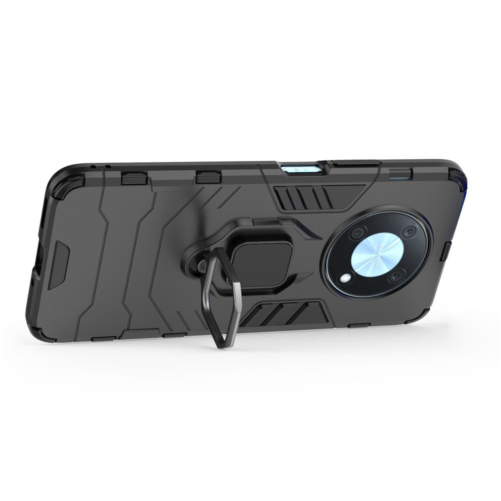 Skyddsskal för Huawei nova Y90 4G / Enjoy 50 Pro 4G Hårt PC + TPU Reptåligt bakstycke med fingerringsstativ