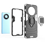 Skyddsskal för Huawei nova Y90 4G / Enjoy 50 Pro 4G Hårt PC + TPU Reptåligt bakstycke med fingerringsstativ