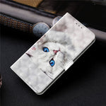 Phone Case For Samsung Galaxy S22+ 5G, Wallet Stand Style 3D Pattern Printing PU Leather + TPU Magnetic Shell with Strap
