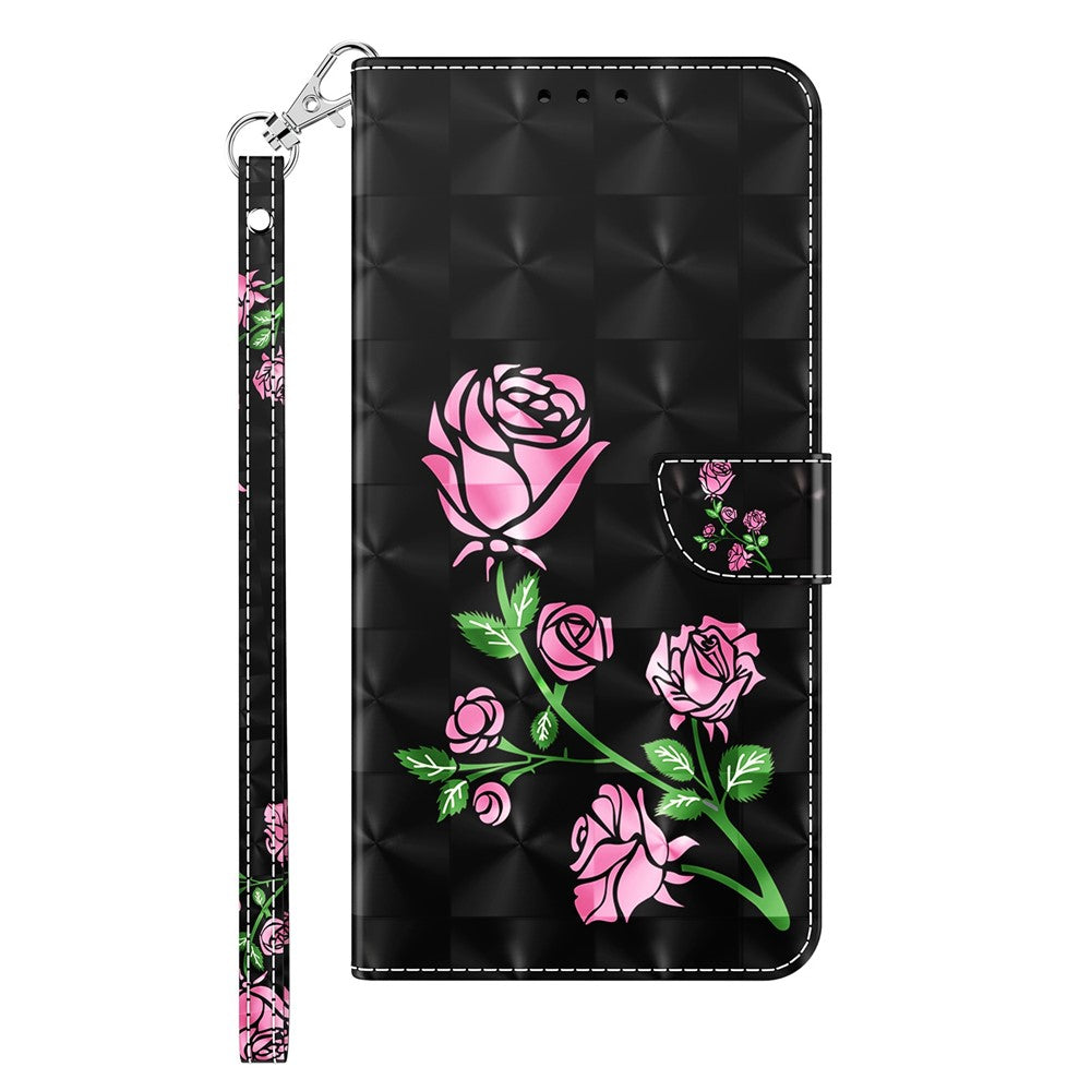 For Samsung Galaxy A33 5G 3D Pattern Printing Shockproof Phone Case Wallet Stand PU Leather Anti-scratch Phone Cover