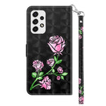 For Samsung Galaxy A33 5G 3D Pattern Printing Shockproof Phone Case Wallet Stand PU Leather Anti-scratch Phone Cover