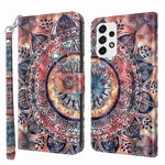 For Samsung Galaxy A33 5G 3D Pattern Printing Shockproof Phone Case Wallet Stand PU Leather Anti-scratch Phone Cover