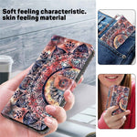 Samsung Galaxy A13 4G / 5G / A04s 4G (164,7 mm) PU-läderfodral med 3D-mönstertryck, stativ, plånboksfodral med rem