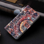 For Samsung Galaxy A13 4G / 5G / A04s 4G (164.7mm) PU Leather Flip Case 3D Pattern Printing Stand Wallet Cover with Strap