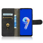 For Asus Zenfone 9 5G Skin-Touch Feeling Phone Wallet Stand Case PU Leather Magnetic Clasp Shockproof Cover