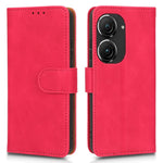 For Asus Zenfone 9 5G Skin-Touch Feeling Phone Wallet Stand Case PU Leather Magnetic Clasp Shockproof Cover
