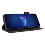 Hardware Decor Telefoncover til Asus ROG Phone 6 5G, Dobbelt Magnetlås PU Læder Anti-fald Pung Stander Cover
