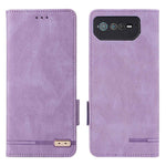 Hardware Decor Telefoncover til Asus ROG Phone 6 5G, Dobbelt Magnetlås PU Læder Anti-fald Pung Stander Cover