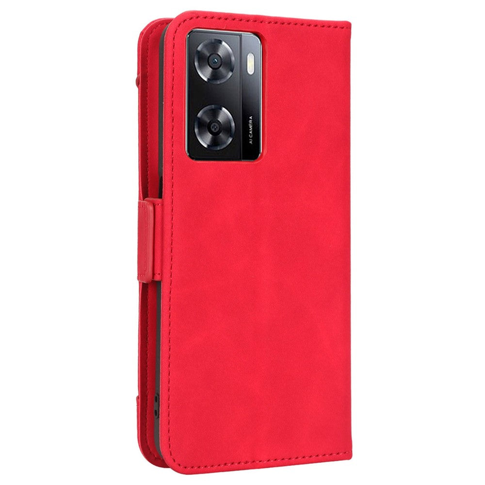 Anti-scratch Phone Cover For Oppo A57 4G / A57s 4G / A57 (CPH2387) (Taiwan Version) PU Leather Phone Flip Wallet Case with Multiple Card Slots