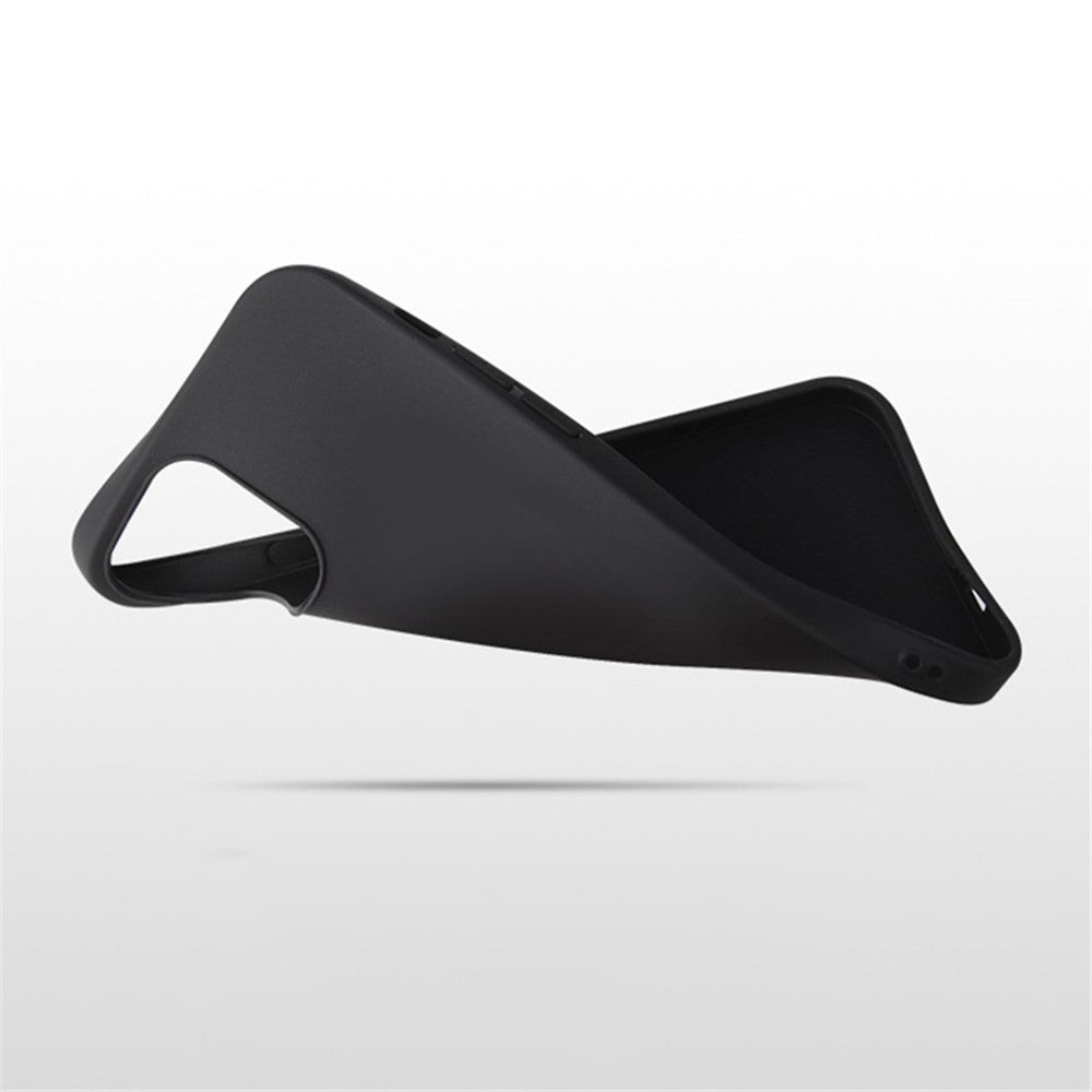 For iPhone 15 Plus / 14 Plus Matte Surface Soft TPU Phone Back Cover Anti-Drop Anti-Fingerprint Case